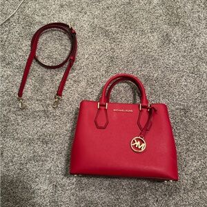 Michael Kors Cherry Red Satchel